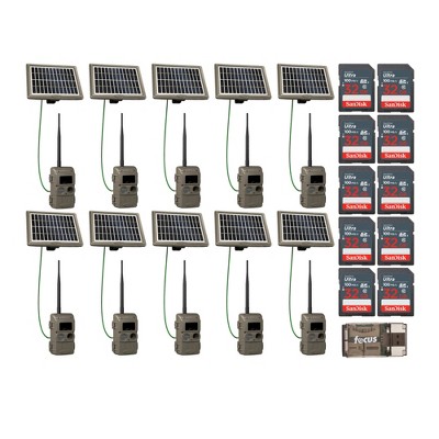 Cuddeback CuddeLink Wireless Trail Camera w/Solar Power Bank Bundle (10-Pack)