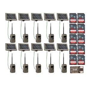 Cuddeback CuddeLink Wireless Trail Camera w/Solar Power Bank Bundle (10-Pack) - 1 of 4