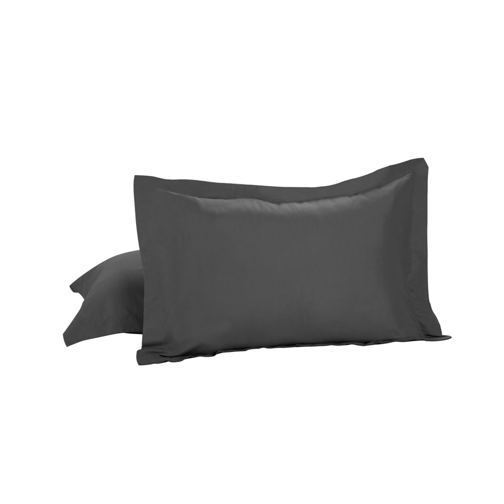 Photos - Pillowcase Standard 2pk Tailored Sham Gray - Bed Maker's