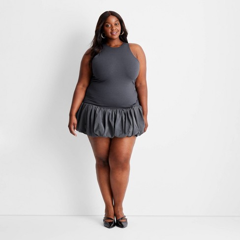 Dark gray plus size dress hot sale