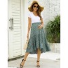 Maternity Dress High Waist Maternity Patchwork Long Skirt - 4 of 4