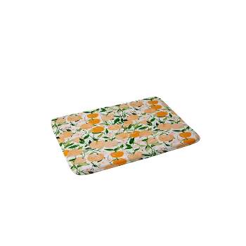 Spring Clementines Memory Foam Bath Mat - Deny Designs