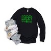 Simply Sage Market Women's Lucky Vibes Checkered Long Sleeve Graphic Tee - image 3 of 3