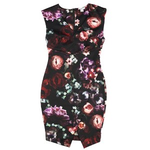 bar III Womens Floral Print Envelope Sheath Dress - 1 of 2