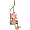 Northlight 23" Pink, Green and Tan Spring Floral Hanging Sunflower Girl Decorative Figure - 3 of 4