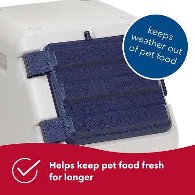 Small Blue BPA-Free Plastic Pet Food Storage Unit