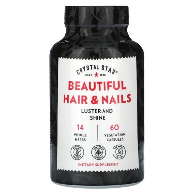Crystal Star Beautiful Hair & Nails, 60 Vegetarian Capsules