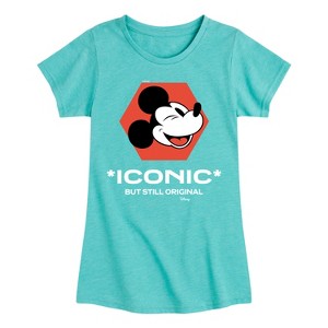 Girls' - Disney - Mickey Mouse Fitted Short Sleeve Graphic T-Shirt - 1 of 4