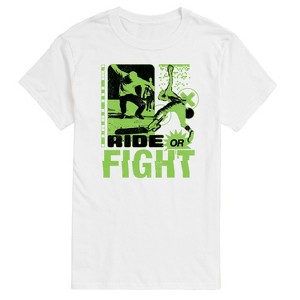 Men's - Instant Message - Skateboard Tricks Ride Or Fight Short Sleeve Graphic T-Shirt - 1 of 4