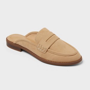 Women's Carol Loafer Mule with Memory Foam Insole - Universal Thread™ Beige - 1 of 4
