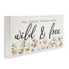 Stupell Industries Wild & Free Sentiment Black Framed Giclee Art - 3 of 4