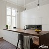 Hunter Fan Xidane with Clear Glass 1-Light Globe Pendant Ceiling Light Fixture Matte Black - 2 of 4