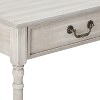 Kings Brand Furniture – 2 Drawer Wooden Hall Console Sofa Table, Washed Oak Finish - 4 of 4
