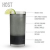 HOST Cocktail Freeze Tumbler, Frozen Cocktail Glass, Double Walled Insulated Glasses, Iced Coffee Tumbler, BPA Free Drink Cooler, 10 oz., Black - 3 of 4