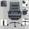 Heated Reclining Massage Office Chair with Footrest, Adjustable High Back Desk Chair for Home or Executive Workspace -3irtyhousy - 3 of 4