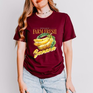 Simply Sage Market Farm Fresh Banana Watercolor Short Sleeve Tee - 1 of 4