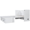 NicBex Queen Size Murphy Bed 80.1" Wooden Queen Bed Frame Wall Bed with 2 Spacious Drawers and USB Ports for Apartment and Living Room - 4 of 4