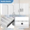 30"W Bathroom Vanity with Ceramic Sink, Bathroom Sink Cabinet with Divided Drawer, Door Organizer & Adjustable Shelf - ModernLuxe - 4 of 4