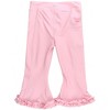 RuffleButts Toddler Girls UPF50+ Active Flared Ruffle Hem Pants - 2 of 2