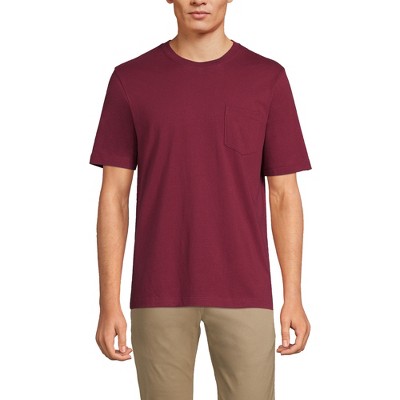 Lands' End Men's Super-T Short Sleeve T-Shirt with Pocket