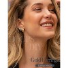 Chunky Gold Hoop Earrings for Women Non Tarnish 14K Gold Filled Huggie Hoop Earring Stacks for Multiple Piercing Lightweight 3Pairs - 2 of 4
