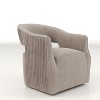 SEYNAR Modern Glam Velvet 360 Degree Swivel Open-Back Accent Armchair Set of 2 - 3 of 4