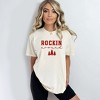 Simply Sage Market Women's Rockin' Christmas Tree Short Sleeve Garment Dyed Tee - 3 of 3