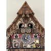 Quartz cuckoo clock 14 inch cottage design with animated woodchopper By River City Clocks - 2 of 4