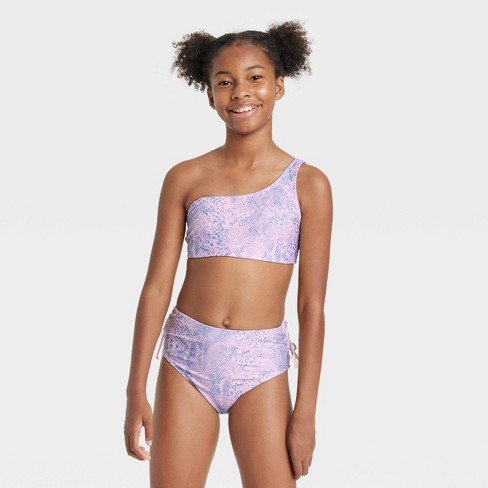 Girls' Snake Bite Animal Bikini Set - Art Class™ Purple : Target