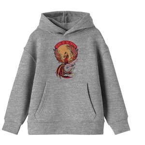 Harry Potter Order of the Phoenix Classic Emblem Youth Athletic Heather Graphic Hoodie - 1 of 2