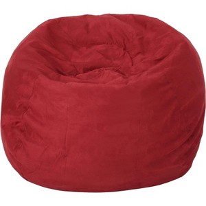 NicBex Skin-Friendly Microfiber Bean Bag Chair with High-Density Memory Foam Filling,Round Lazy Chairs,Comfy Seating for Adults,Esay-Clean Cover - 1 of 4