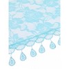 INSPIRE CHIC Lace Rose Floral Tassel Mesh Triangle Head Covering Mantilla Scarves 1Pc - 4 of 4