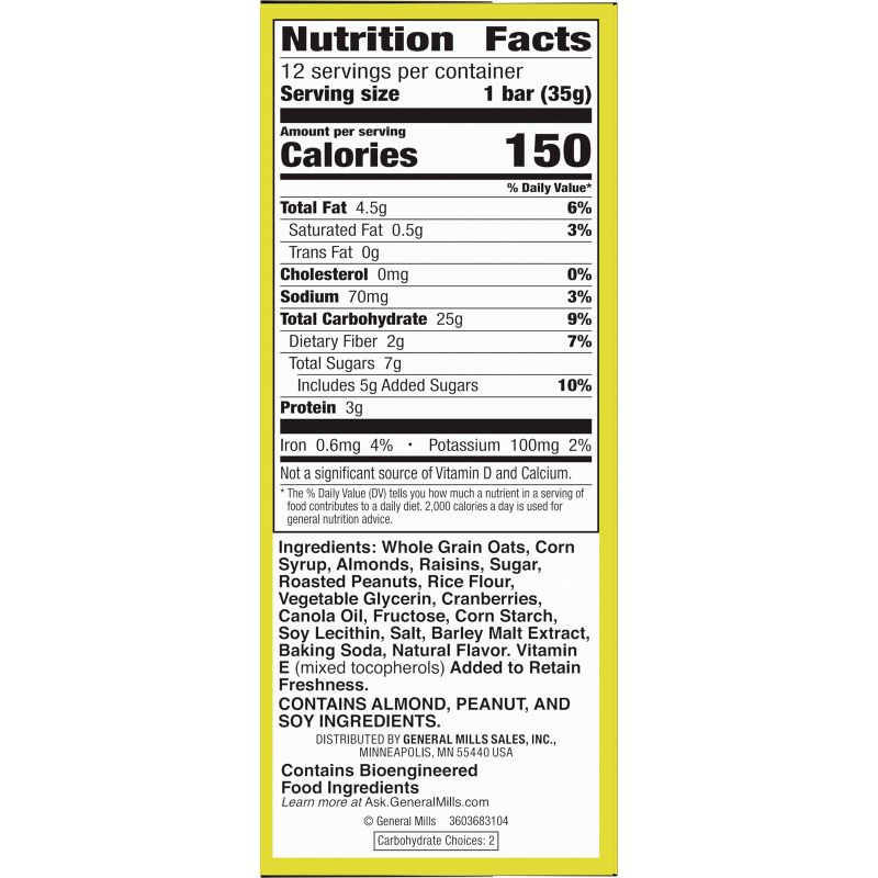 Nature Valley Fruit &#38; Nut Trail Mix Bars - 12ct/14.4oz, 2 of 8
