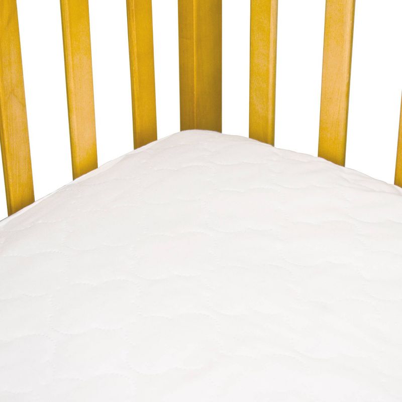Sealy Stain Release Waterproof Fitted Crib &#38; Toddler Mattress Protector Pad, 5 of 9