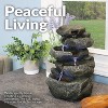 Sunnydaze Indoor Home Decorative Relaxing Stacked Rocks Tabletop Water Fountain with LED Lights - 10" - 4 of 4