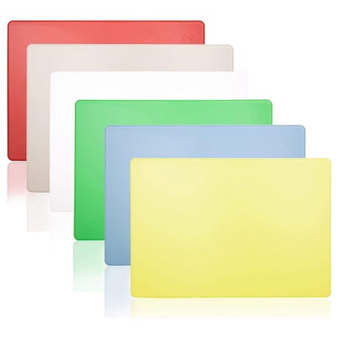 Professional Plastic Cutting Boards 16''x10.5''x1/2'' thick - Choose your  color