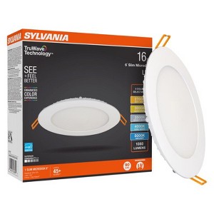 Sylvania TruWave White Disklight Retrofit Kit in. W LED Canless Recessed Downlight 16 W - 1 of 1