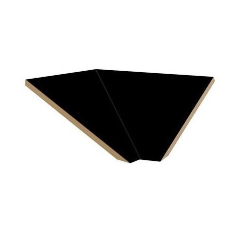 Salsbury Industries Sloping Hood Corner Filler Color: Black, Size: 6.63" H x 21" W x 20" D - image 1 of 1