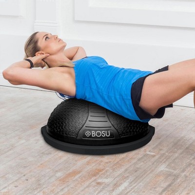Black Rubberized Non-Skid Balance Trainer for Home Fitness