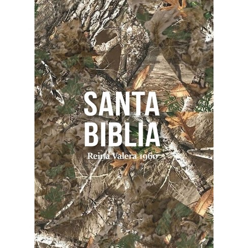 Biblia Rvr 1960 Compacta Símil Piel Camuflaje Hojas Verde (Bible Rvr 1960 Compact Size Leatherlike Green Leaves Camouflage (Spanish Edition) - image 1 of 1