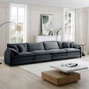 Oversized 150.38" Corduroy Modular 4-seater Sectional Sofa with Double-Layer Cushions, 4-Piece Free combination Sofa - 2 of 4