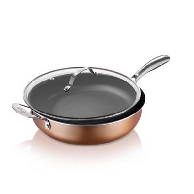 Gotham Steel Cast Textured Copper 5.5qt Dual Handle Pot