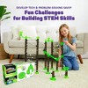 Marble Genius Marble Rails Bases Set: 5 Piece Marble Run (3 Small Round Bases, 2 Wide Arches), Add-on for Marble Rails - 3 of 4