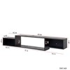 NicBex TV Stand for 65 Inch TV with Open Shelves,TV Entertanment Center with 20 Color LEDs and Charging Station,TV Console Table for Living Room - 3 of 4