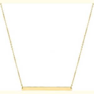 Dainty Bar & Disc Necklace for Women, Gold or Silver Elegant Fashion Jewelry - 1 of 4
