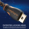 LegitWire 10 ft 4K High Speed HDMI Cables - 18Gbps HDMI 2.0 (4K @ 60hz HDR UHD 4:4:4 Chroma) - Ethernet - Locking Head,  HDCP 2.2, 28AWG, Gold Plated - 4 of 4