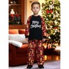 cheibear Christmas Sleepwear Long Sleeve Tee with Pants Lounge Family Pajama Sets - 3 of 4