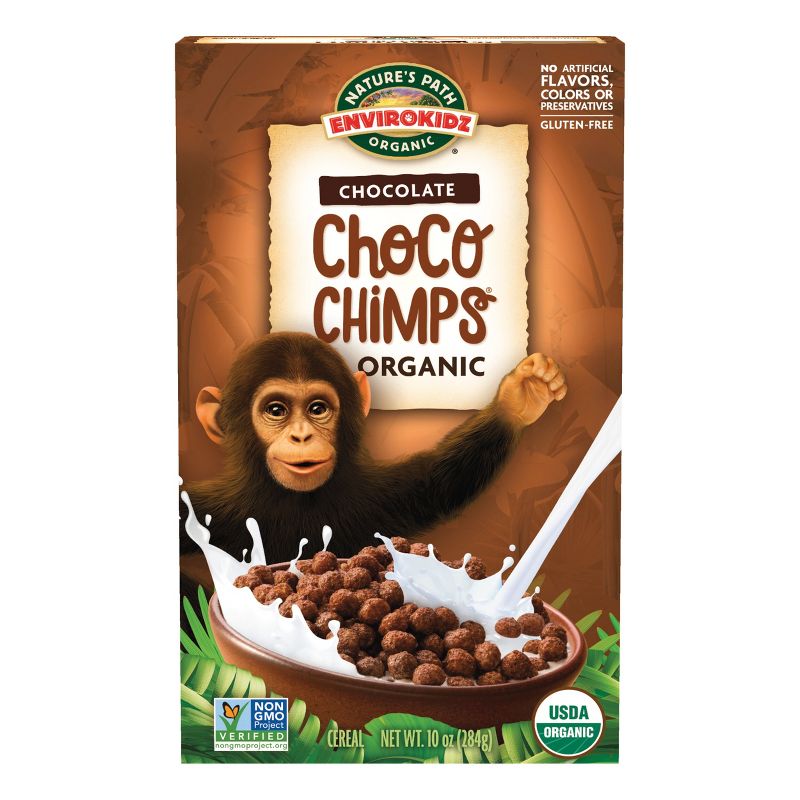 Nature's Path EnviroKidz Choco Chimps Breakfast Cereal - 10oz, 1 of 9