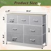 GALAXHERO 7 Drawer Dresser & TV Stand, Entertainment Center with Metal Frame, Media Console for 45" TVs, for Bedroom & Living Room - 3 of 4