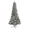 8.5ft. Flocked Fir Artificial Christmas Tree with 120 Multicolor Globe Bulbs & 1513 Branches – Festive Holiday X-Mas Glow - 3 of 4